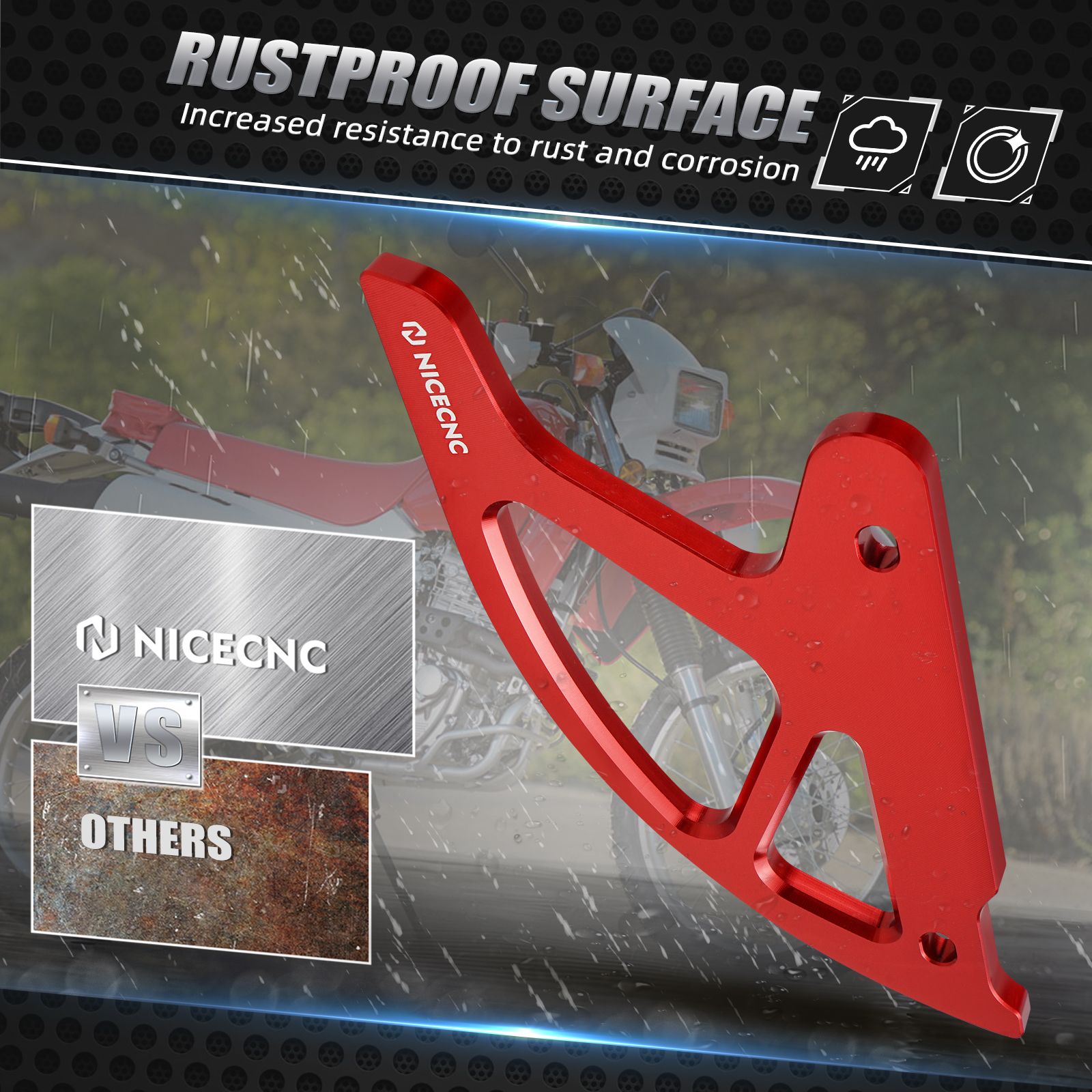 バイク リアブレーキディスクガードプロテクター ホンダ XR650L 1993