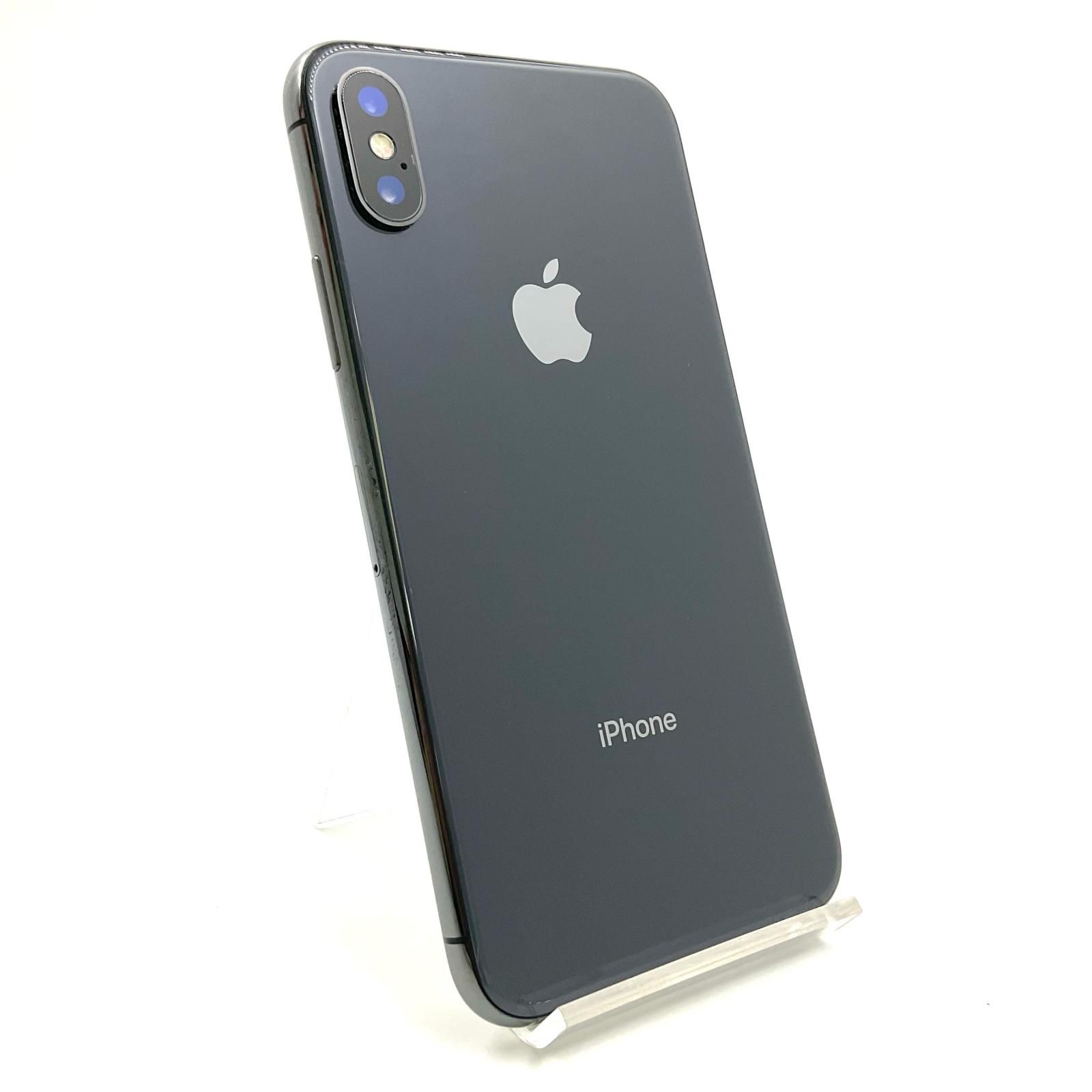 【全額返金保証】【最速発送】Apple iPhone X 256GB スペースグレイ docomo 白ロム 美品 動作確認済 85%