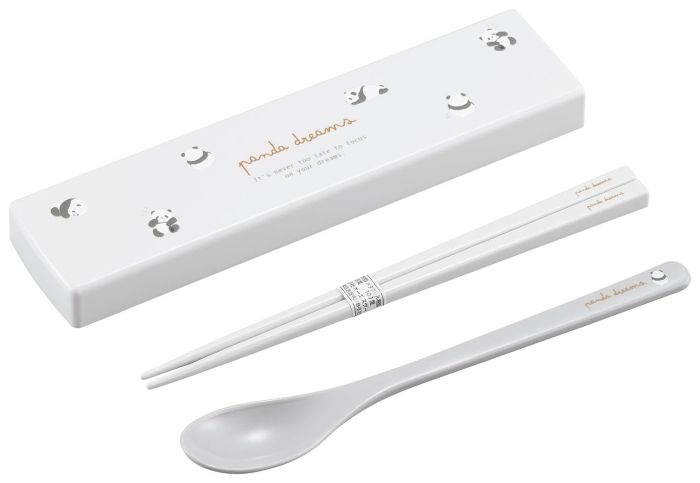 3営業日で発送 OSK 新商品 ぱんだ 引フタコンビ 箸＆スプーンセット 抗菌 パンダ アニマル 143120 入数 60