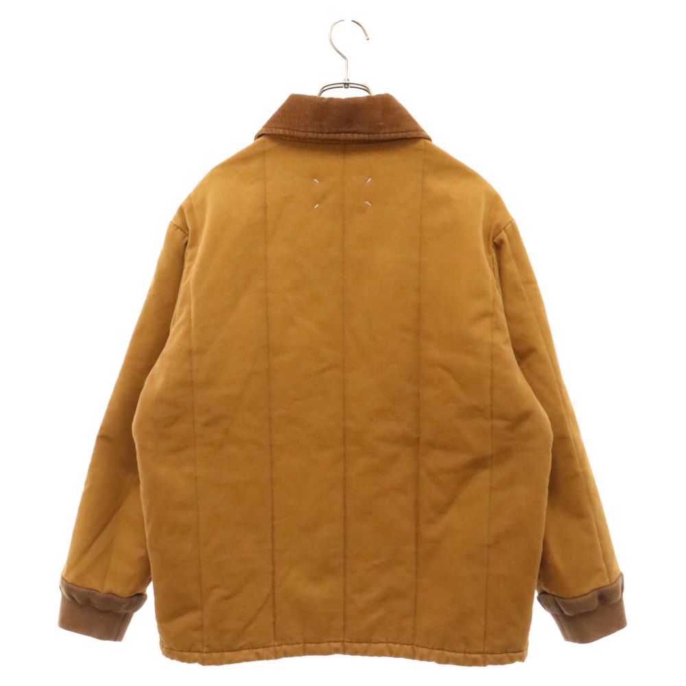 Maison Margiela (メゾンマルジェラ) 18SS REPLICA Quilted work jacket レプリカ キルティング  ジップアップ ワーク ジャケット ブラウン S50AM0320 S48569 - メルカリ