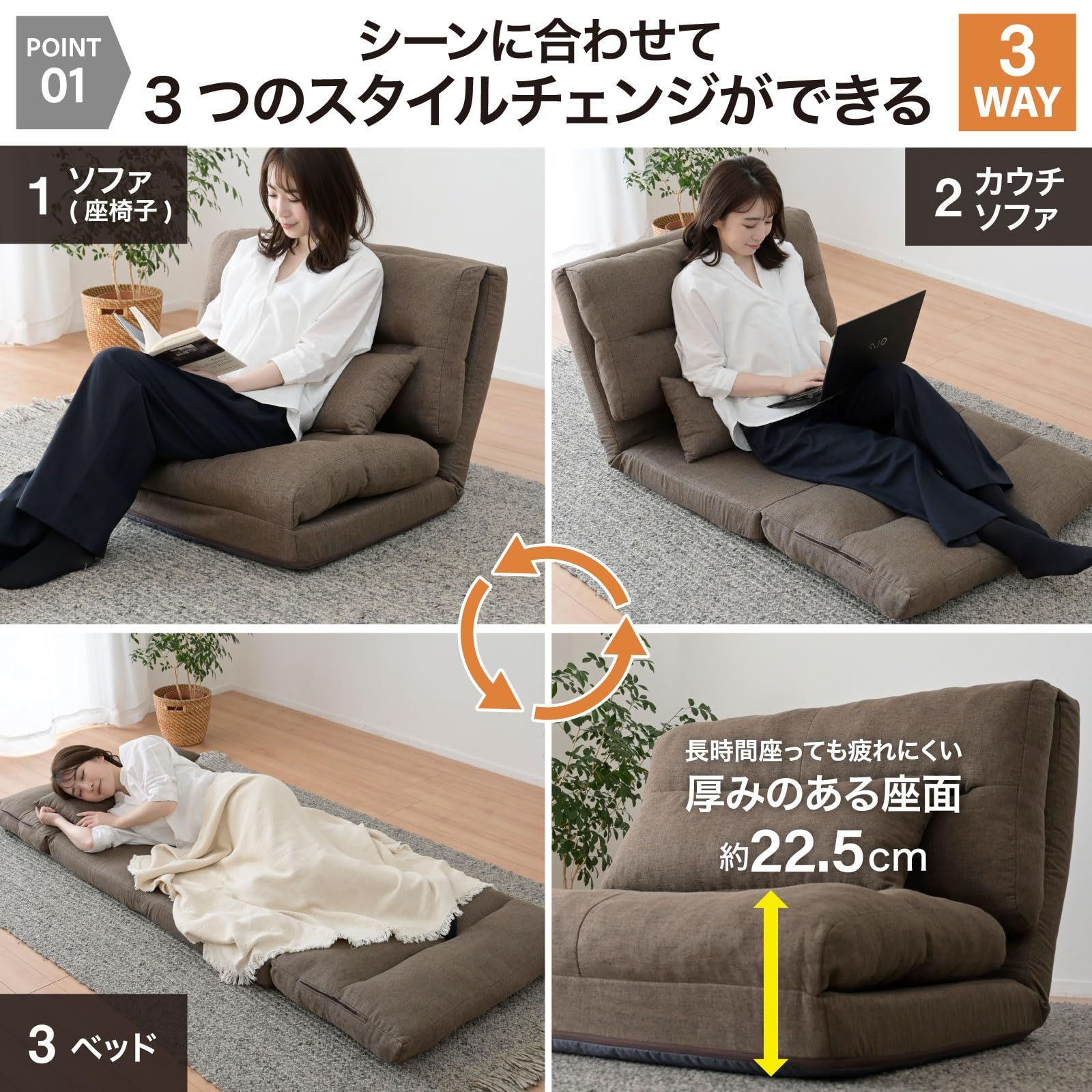 完成品 一人暮らし 幅80×奥行70/193.5×高さ13.5/57cm ローソファ