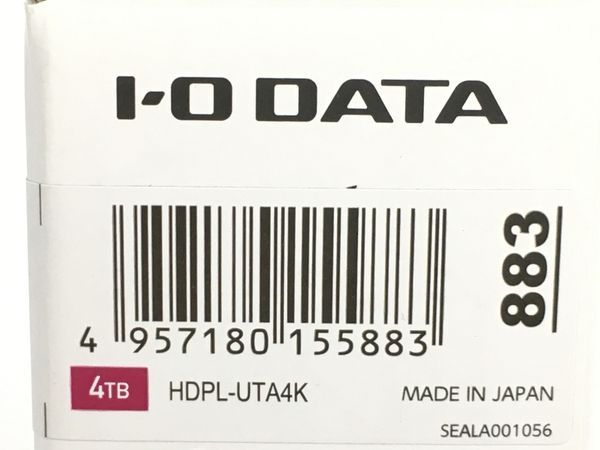 IO DATA HDPL-UTA4K テレビ 録画用 ハードディスク「トロッカ」 4TB 良好  Y7375149-4