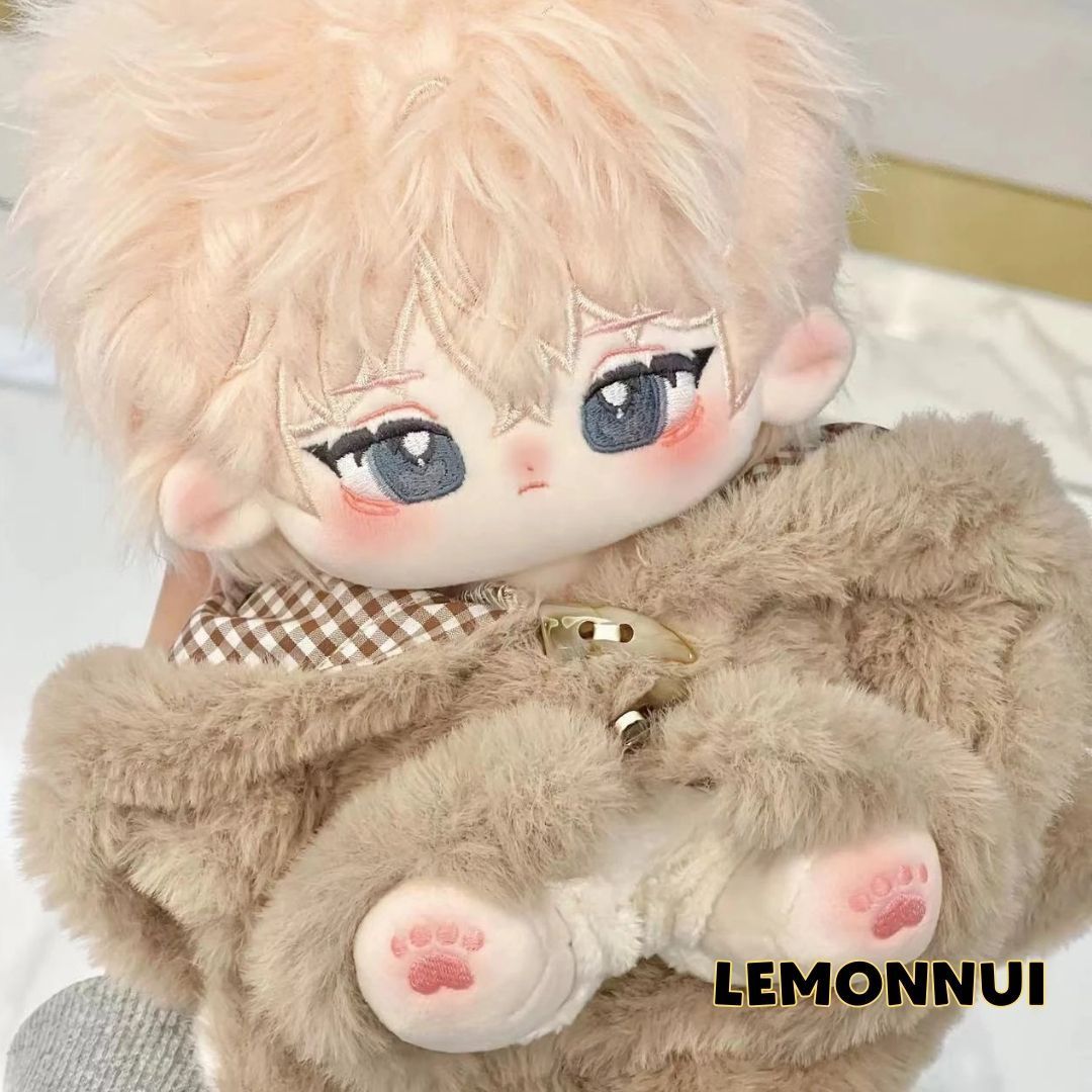 着せ替え服・アウトフィット cotton doll 着せ替え 洋服セット ぬいぐるみ服 10cm 白 ジャケット ぬい活
