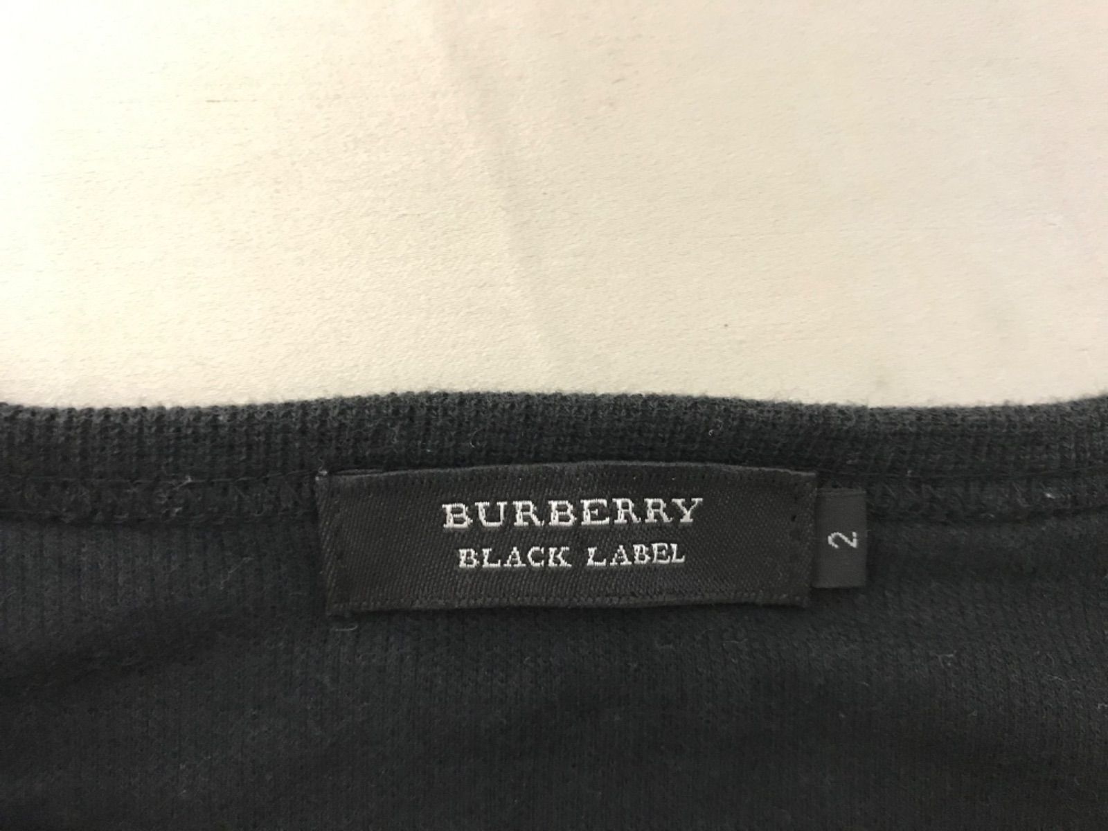 本物バーバリーブラックレーベルBURBERRY BLACKLABELコットンワッフル 