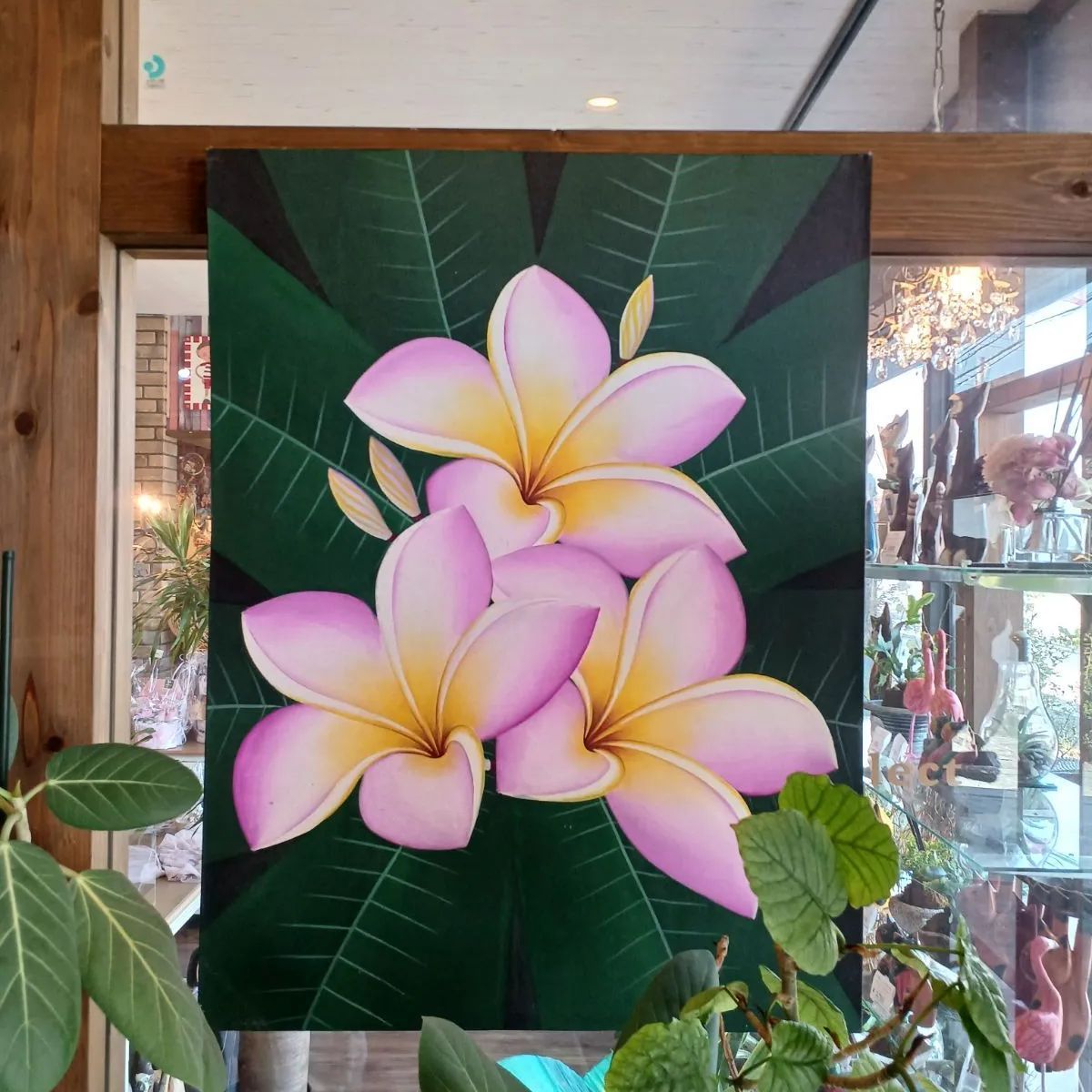 バリ島 アート プルメリア フランジパニ アジアン雑貨