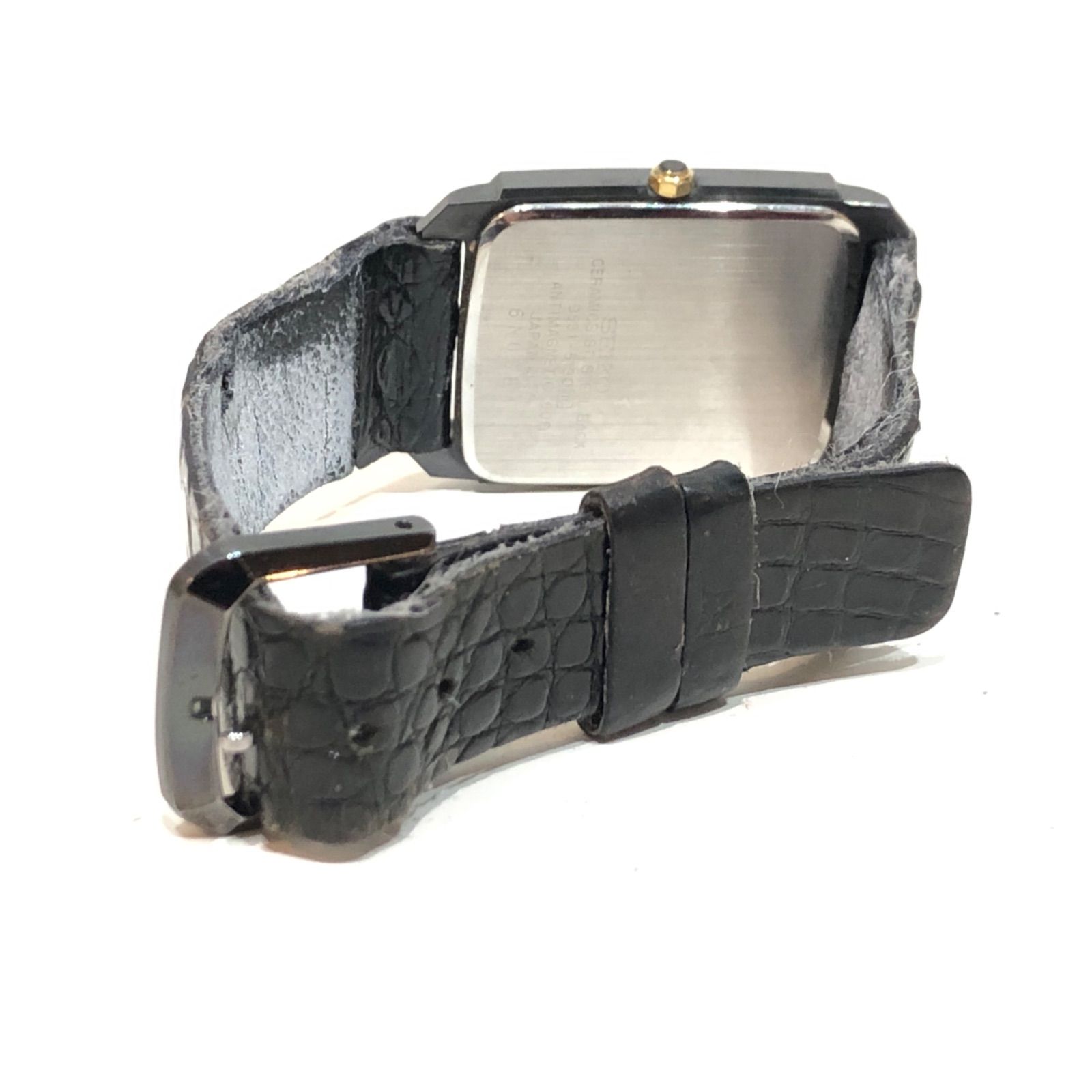 12161207 セイコー ドルチェ 腕時計 ブラック ゴールド SEIKO Dolce