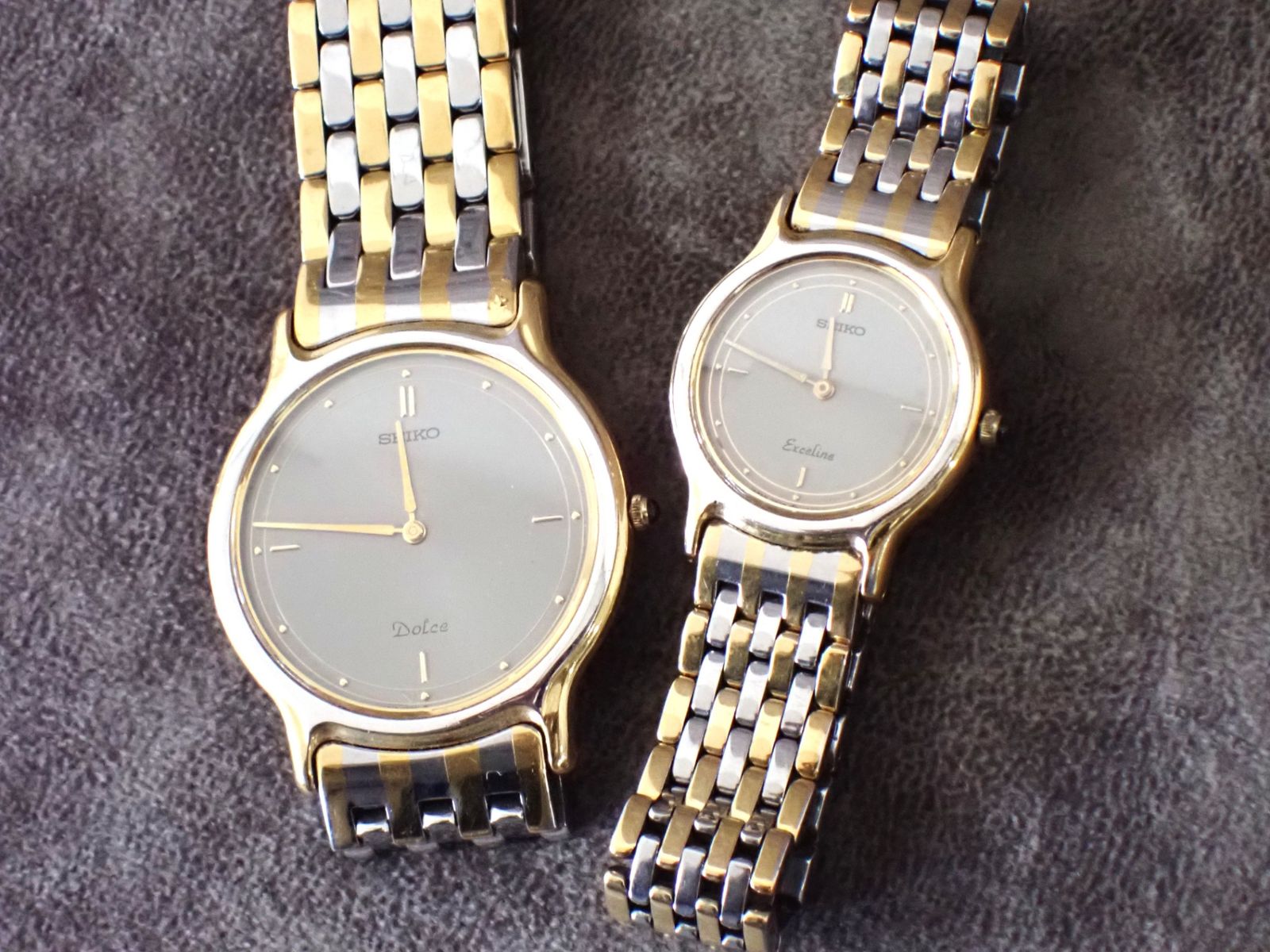 SEIKO セイコー ドルチェ エクセリーヌ セット 腕時計 ゴールド シルバー コンビ