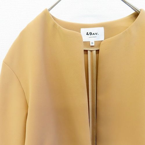 ジュンコシマダ JUNKOSHIMADA ジャケット ノーカラー ショート丈 ジュンコシマダ JUNKOSHIMADA ジャケット ノーカラー ショート丈