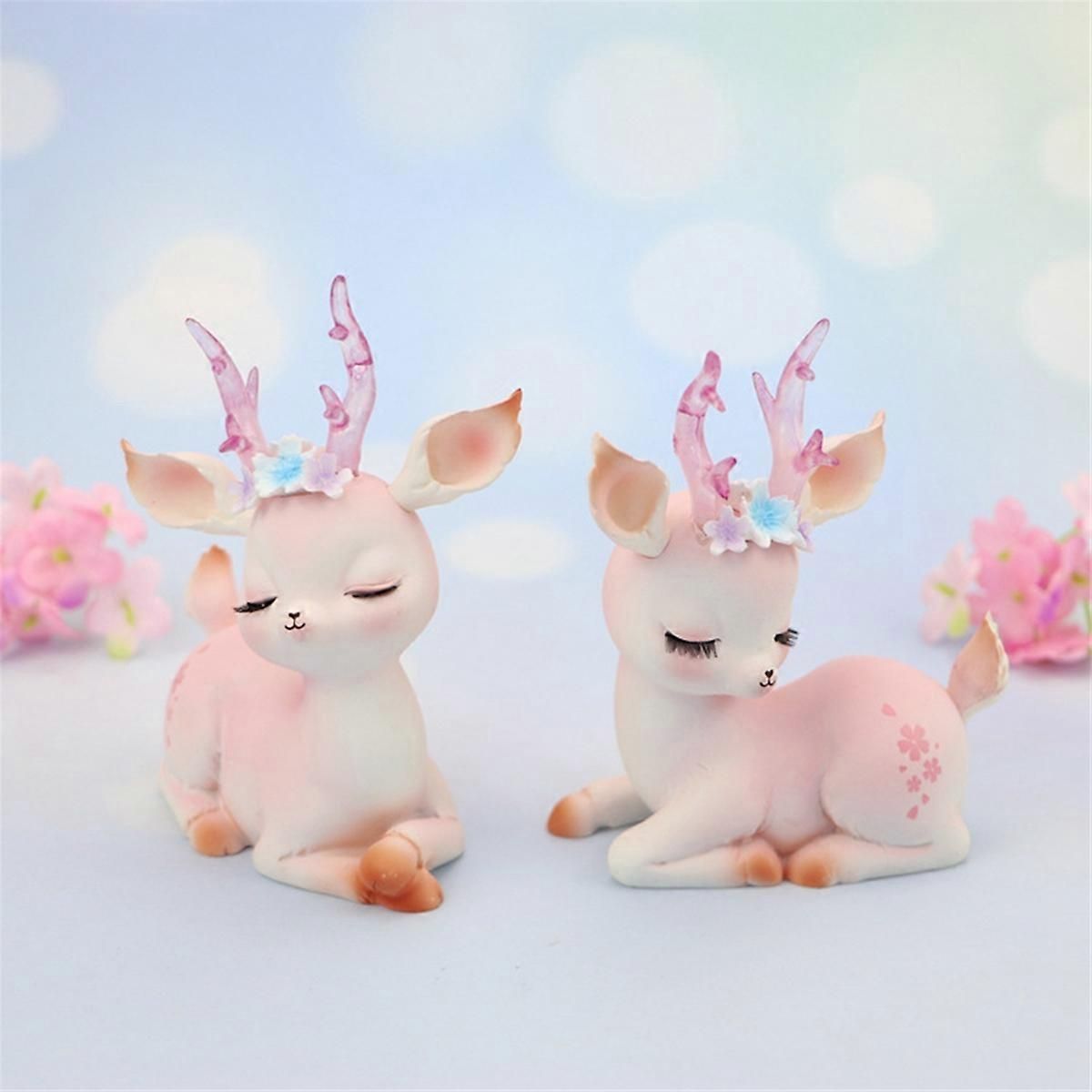 : | 鹿の置物 DIY・工具・ガーデン ガーデン 鹿の置物ミニチュア トナカイ フェアリー 2個 リビングルーム、オフィス用 -クリスマスにピッタリな商品をご紹介 トナカイ置物・オブジェの通販 置物 鹿の置物彫刻像 鹿 メス