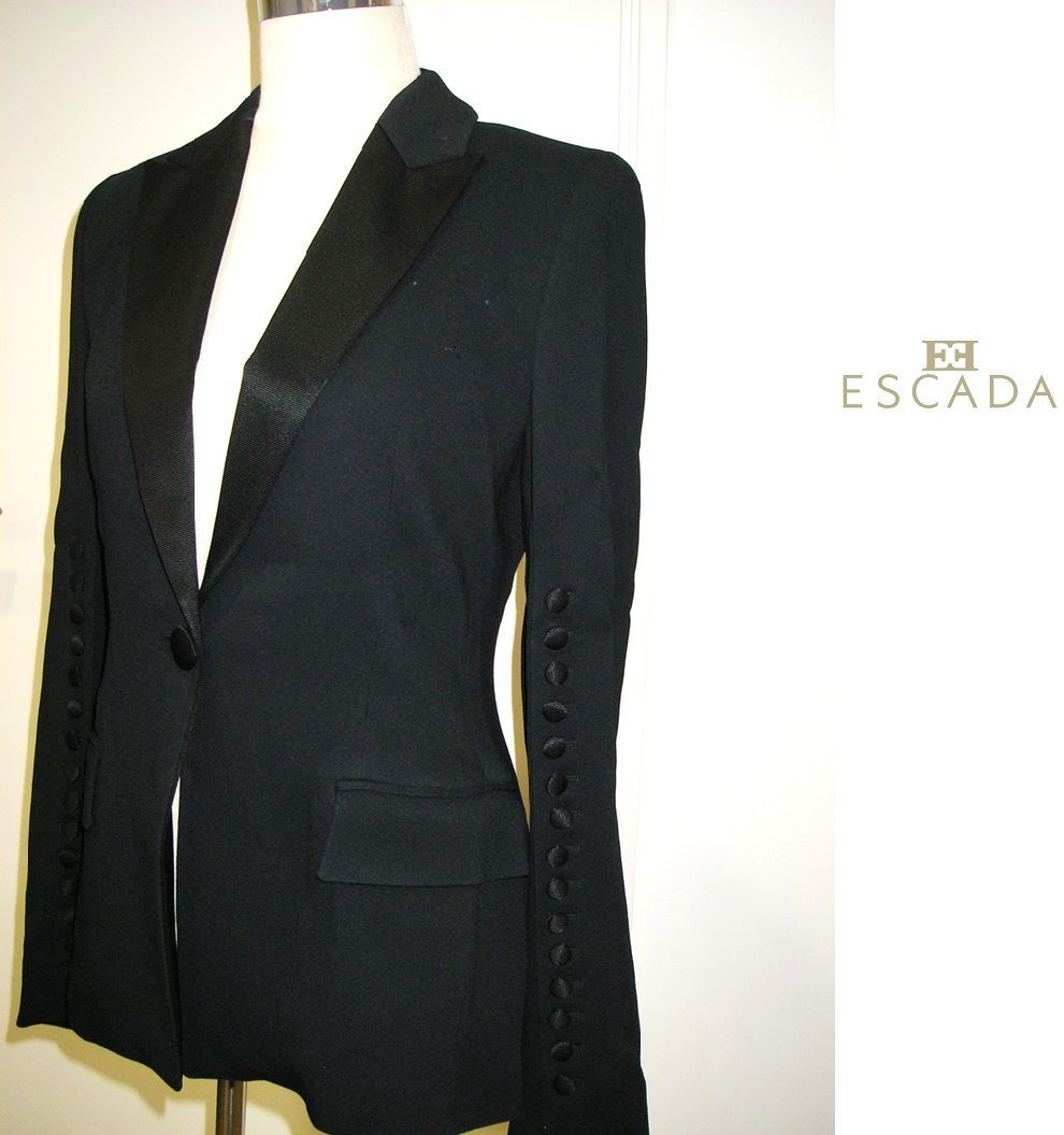 新品・B品】ESCADA（エスカーダ）ブラックジャケット スーツ 