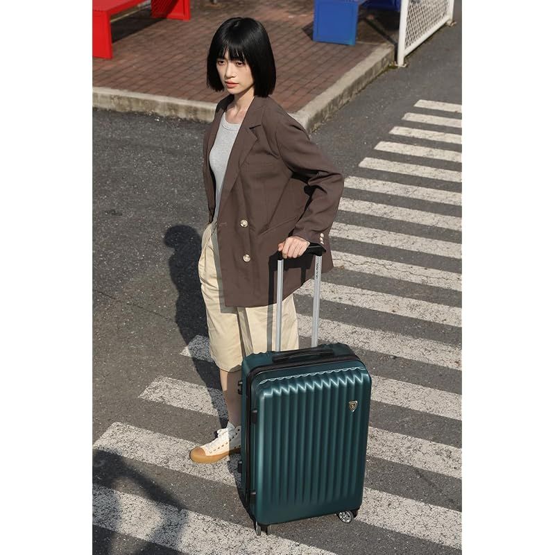 TRANS CONTINENTS 中型キャリーケース ダークブルー TRANS