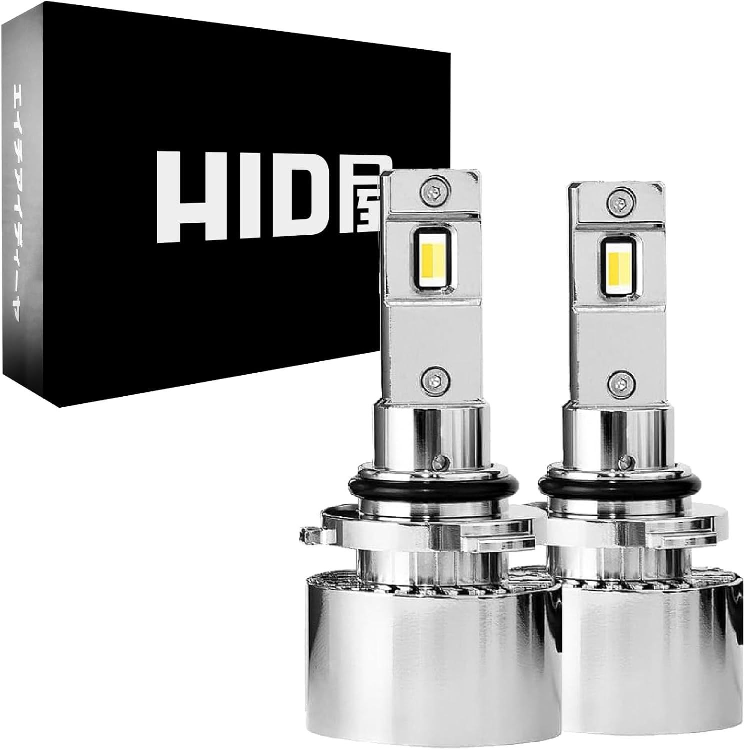 HID屋 HB4 10900lm LED フォグランプ ライムイエロー Qシリーズ 爆光 簡単取付 12V 24V 2個セット イエローフォグ