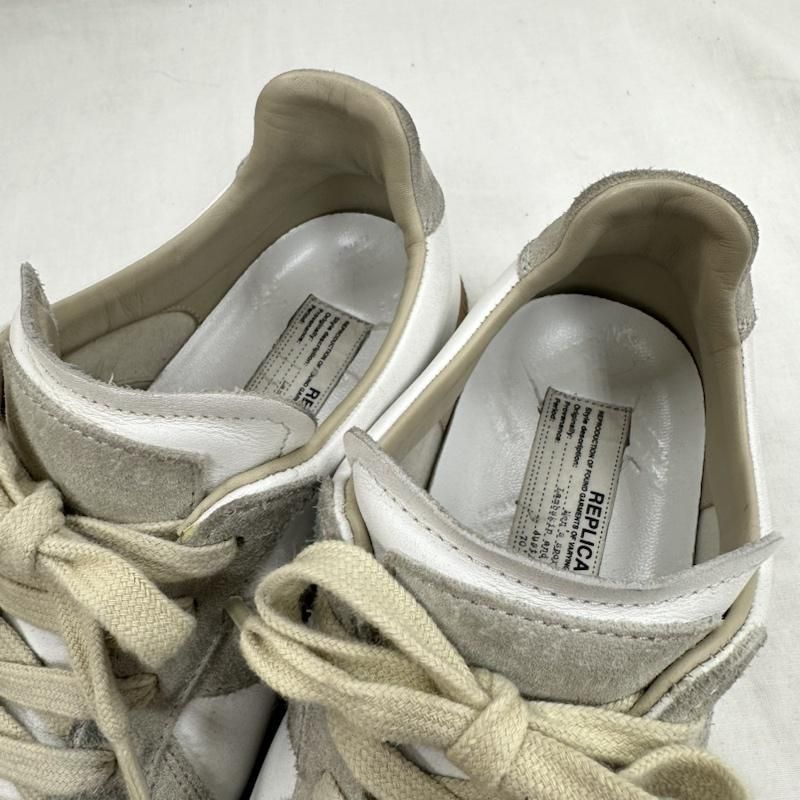 Maison Margiela メゾン マルジェラ スニーカー REPLICA SNEAKERS カーフスキン ジャーマントレーナー ラバーソール トレーニングシューズ