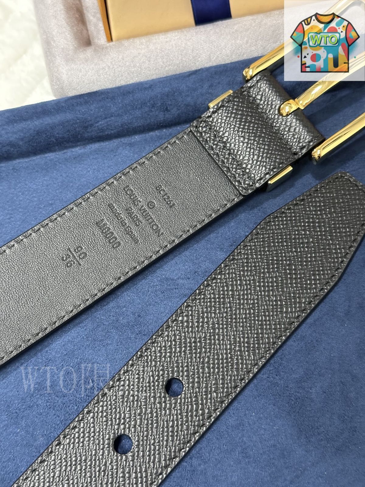 今日WTO】Louis Vuitton ルイヴィトン レザーベルト-1-XP36