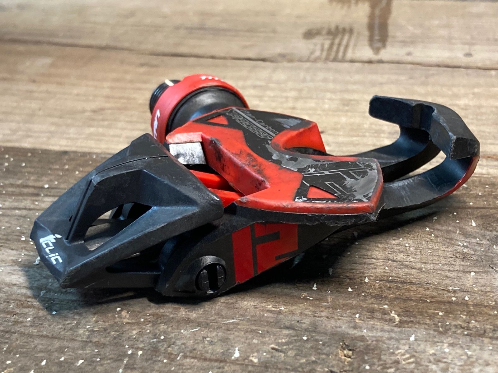 TIME タイムRXS ビンディングペダル チタンカーボン黒クリート付き