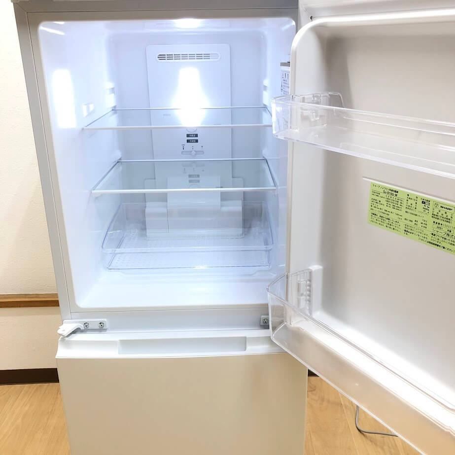 ss 8018 シャープ 冷蔵庫 152 L SJ-D 15 G-W ホワイト 2ドア つけかえどっちもドア SHARP 冷凍冷蔵庫 白 スリム 耐熱トップテーブル 単身者 一人暮らし