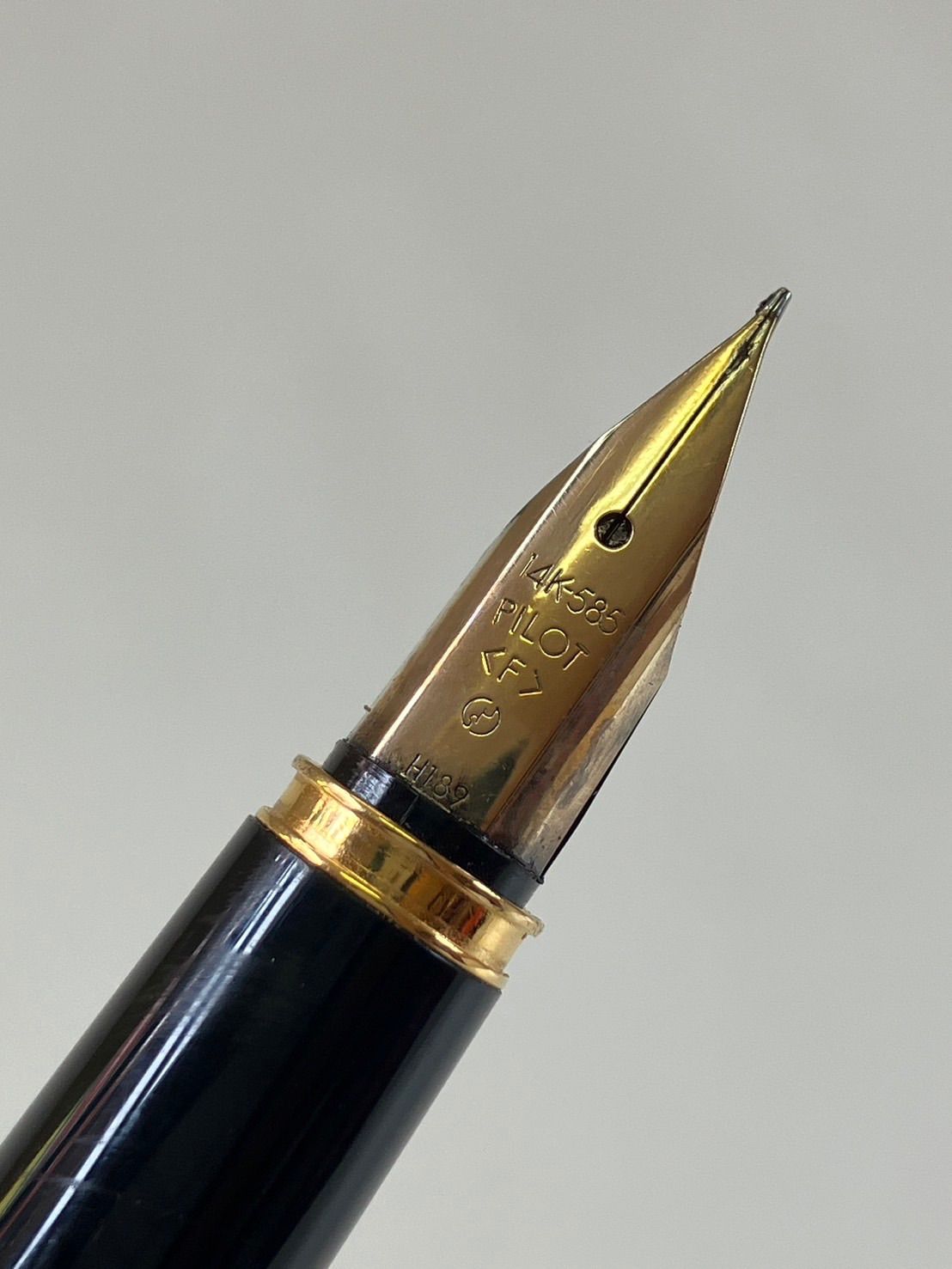 PILOTパイロット 万年筆 ペン先 14K 585 F 細字 H189 ペン 事務用品 文房具 筆記用具 現状品