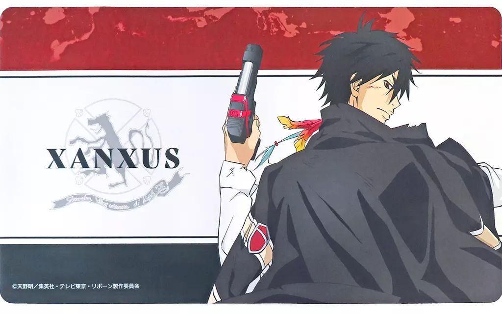 XANXUS 戦う背中デスクマット 中古】デスクマット XANXUS(10年後) マルチデスクマット 「くじメイト