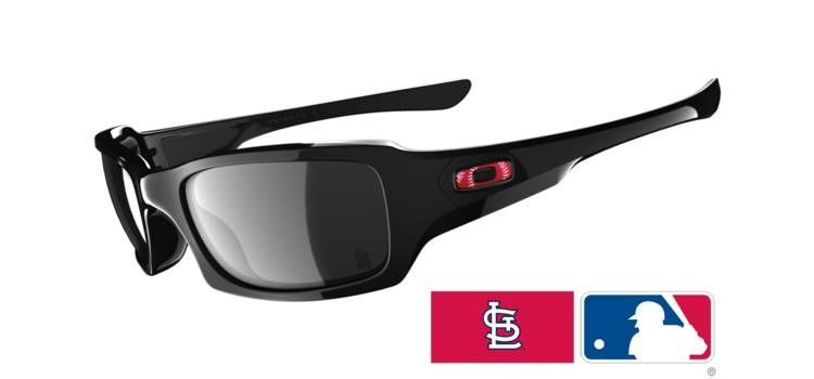 オークリー サングラス Oakley MLB FIVES SQUARED Color: Cardinals Polished Black/Black Iridium