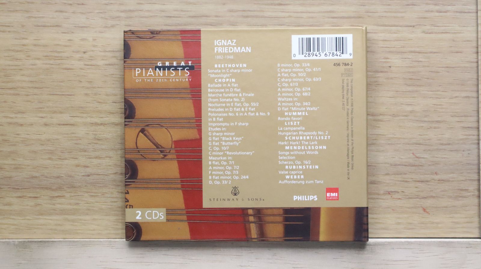 イグナッツ・フリードマン 中古CD☆イグナーツ・フリードマン/Friedman Ignaz□ Great