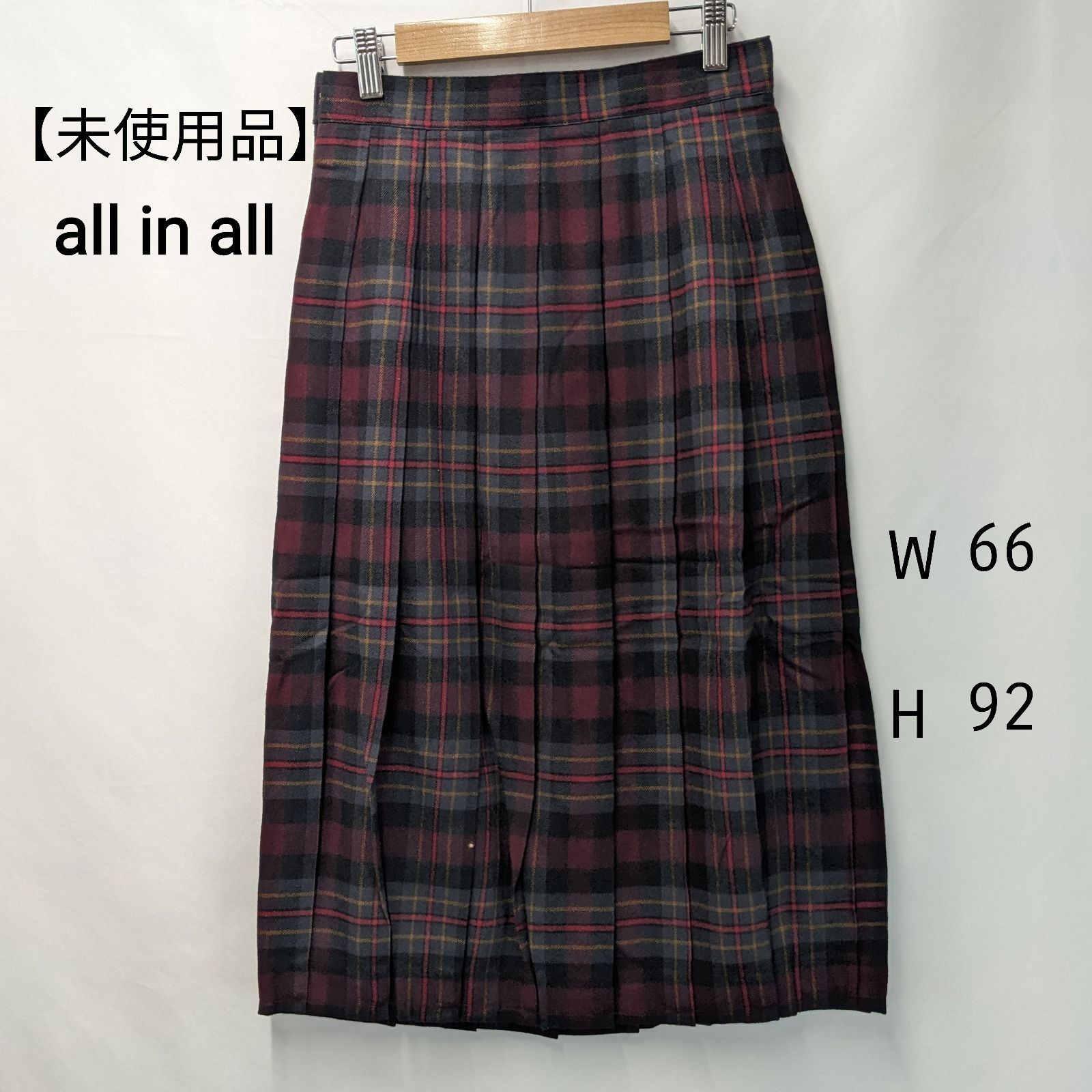 未使用品】【アウトレット】all in all オールインオール プリーツ 