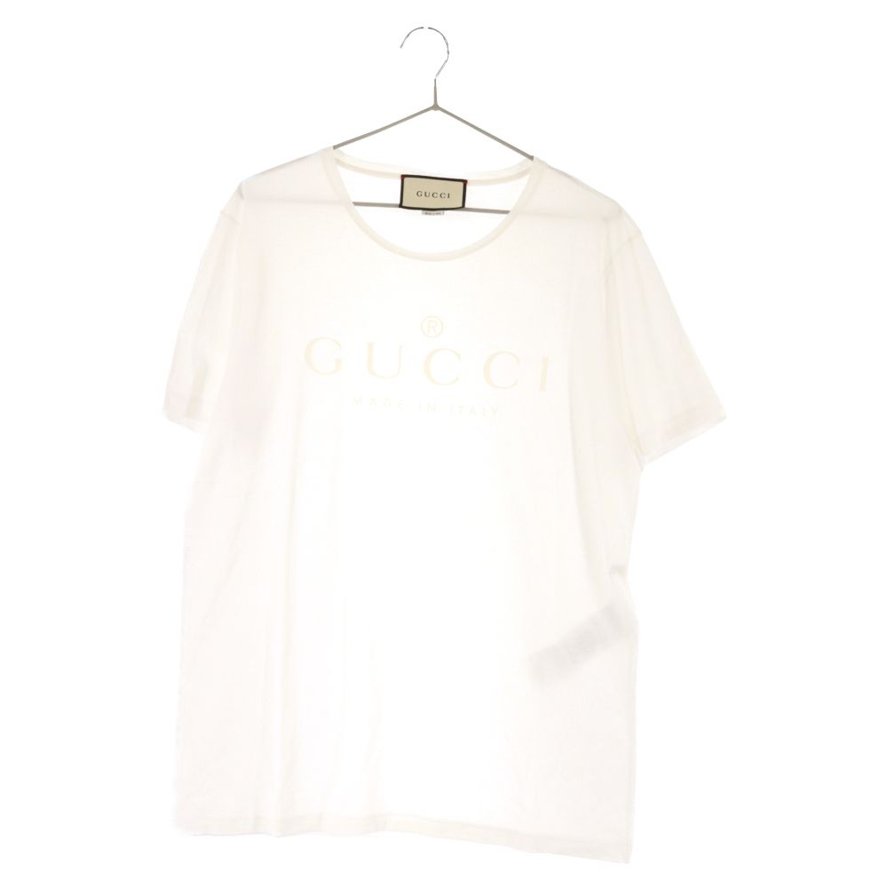 GUCCI ロゴプリント 半袖 Tシャツ ホワイト - 半袖(Tシャツ)