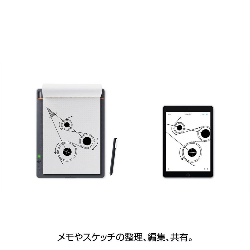 ワコム Wacom Bamboo Slate L A4 美品 Bamboo Slate A4＋ペン（インク