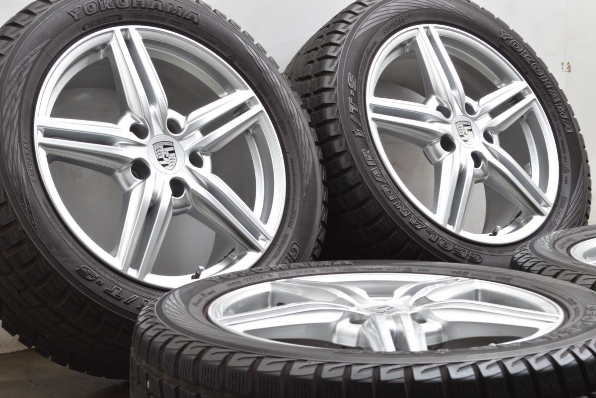 ポルシェ 958 カイエン 純正 19in 8.5J 59 PCD130 ヨコハマ ジオランダー 265 50R19 ターボ GTS S 品番 7P5601025E