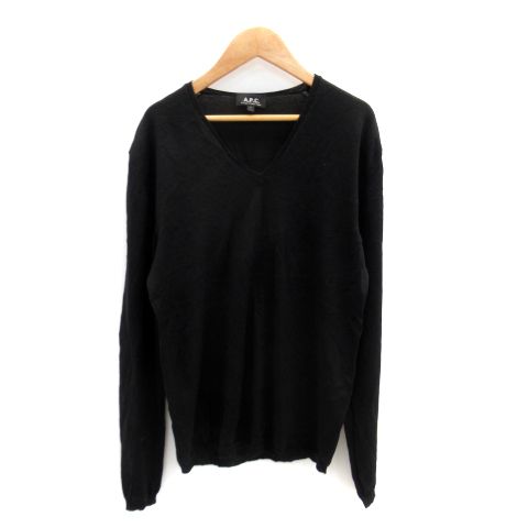 アーペーセー A.P.C. ニット カットソー 長袖 Vネック 無地 ウール 1
