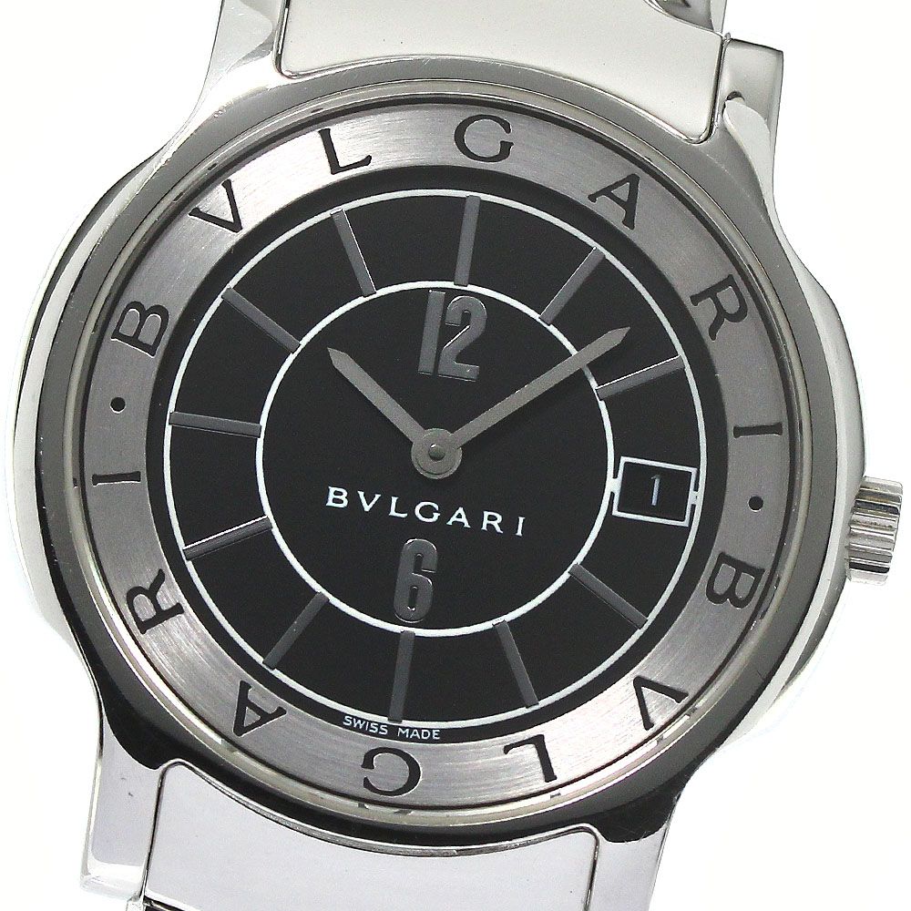 ジャンク ブルガリ BVLGARI ST35S ソロテンポ デイト クォーツ メンズ