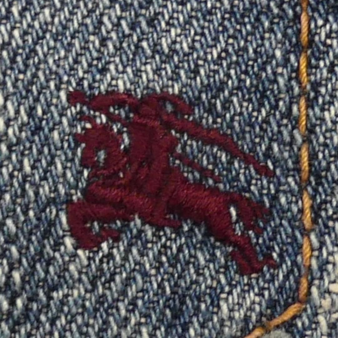 廃盤 バーバリーブラックレーベル ジーンズ デニム ノバチェック 刺繍
