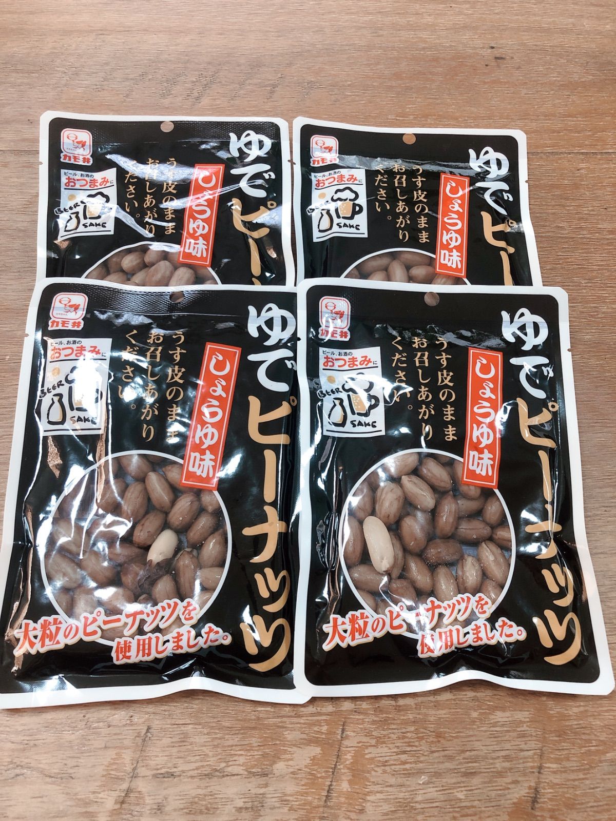 メルカリShops - カモ井食品 ゆでピーナッツ 新含気調理食品 100g×4袋セット