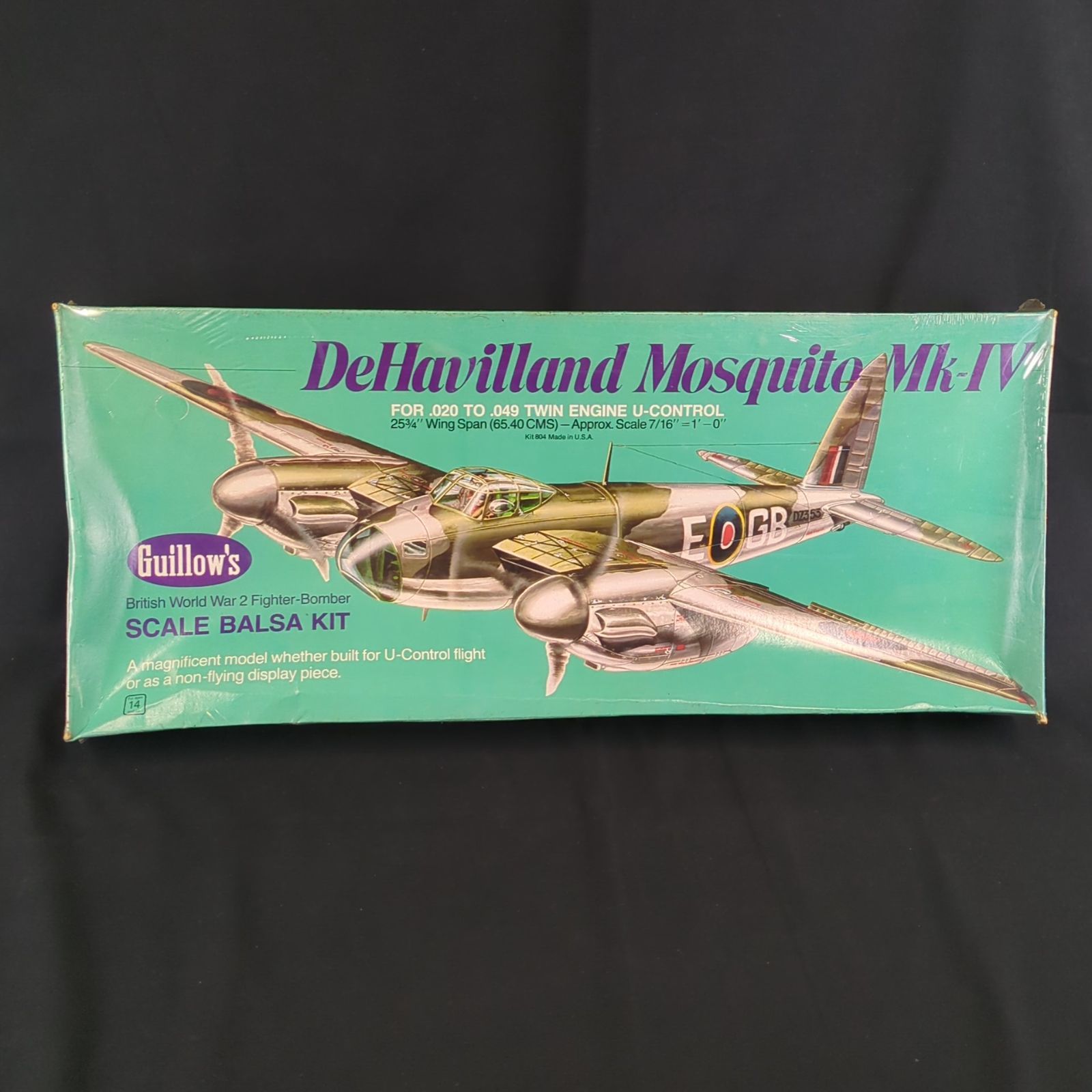 輸入ｷｯﾄ 未開封 ｷﾞﾛｳｽﾞGuillow s 804 DeHavilland Mosquito Mk-IV SCALE BALSA KIT デ ハビランド モスキート Mk-IV スケールバルサ材模型キット