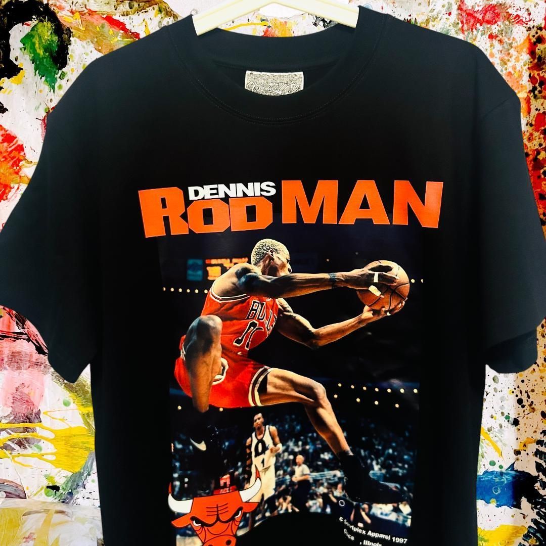 デニスロッドマン シカゴブルズ リプリント Tシャツ 半袖 メンズ 新品