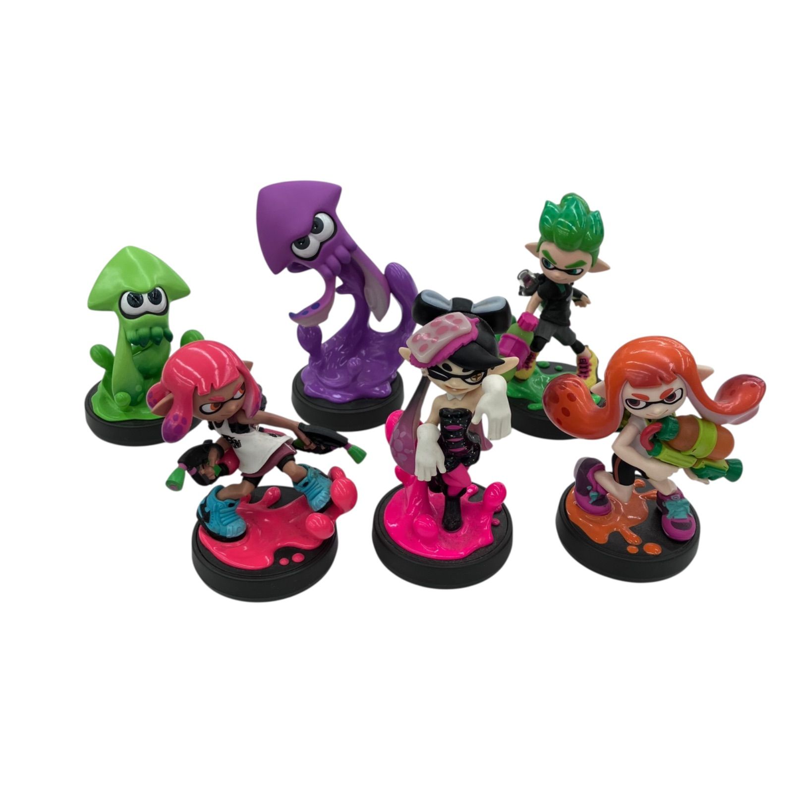 186000 現状品 任天堂 スプラトゥーン amiibo 6点まとめ売り☆ 動作 