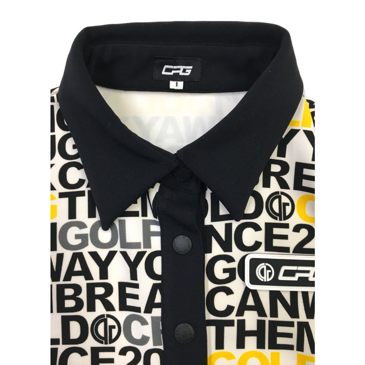 coco 中古 シーピージーゴルフ CPG GOLF レディース ワンピース 1(S) 白×黒 ホワイト ノースリーブ 中古 レディース シーピージーゴルフ CPG GOLF ワンピース 1(S