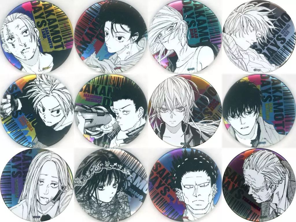 中古】バッジ・ビンズ 全12種セット 「SAKAMOTO DAYS デコレクション缶