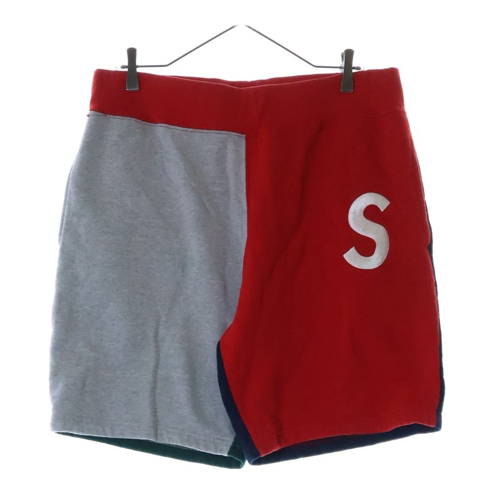【シュプリーム】19SS SロゴColorblocked Sweatshort SUPREME (シュプリーム) 19SS S Logo Colorblocked Sweatshort