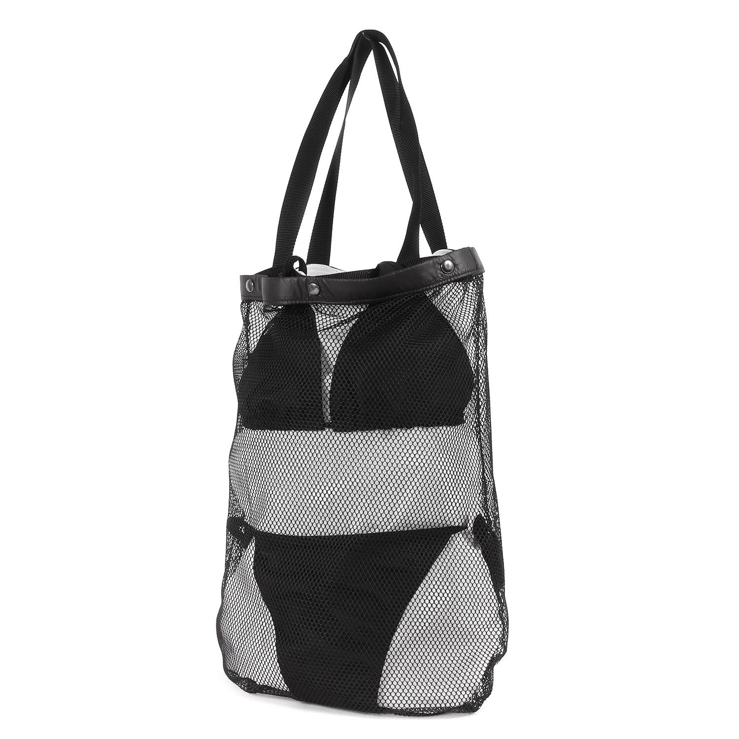 美品 SON OF THE CHEESE サノバチーズ ビキニデザイン メッシュ トートバッグ(THE SUMMER SWIM BAG) ブラック カバン 【メンズ】
