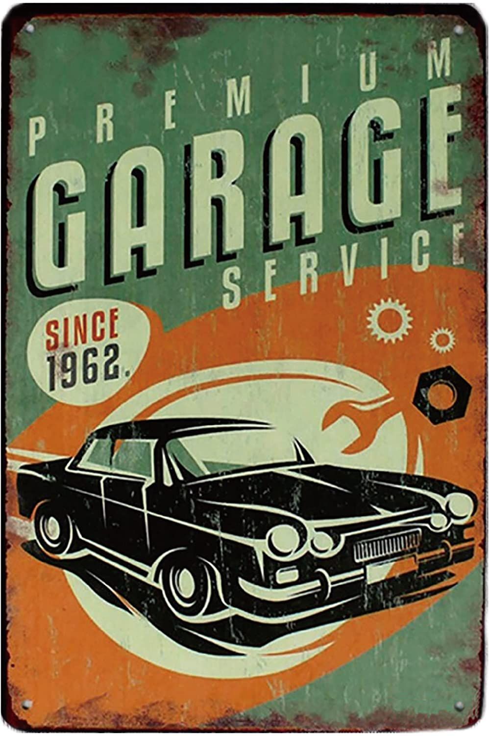 5枚セット シンプルガレージ】ブリキ看板 アメリカン レトロ