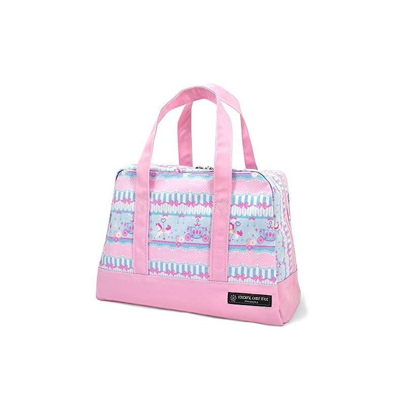 COLORFUL CANDY STYLE プールバッグ 女の子 子供 ビニール 防水 撥水 スイミングバッグ セミボストン レースチュールとメリーゴーランド(ライトブルー) N2908800 0