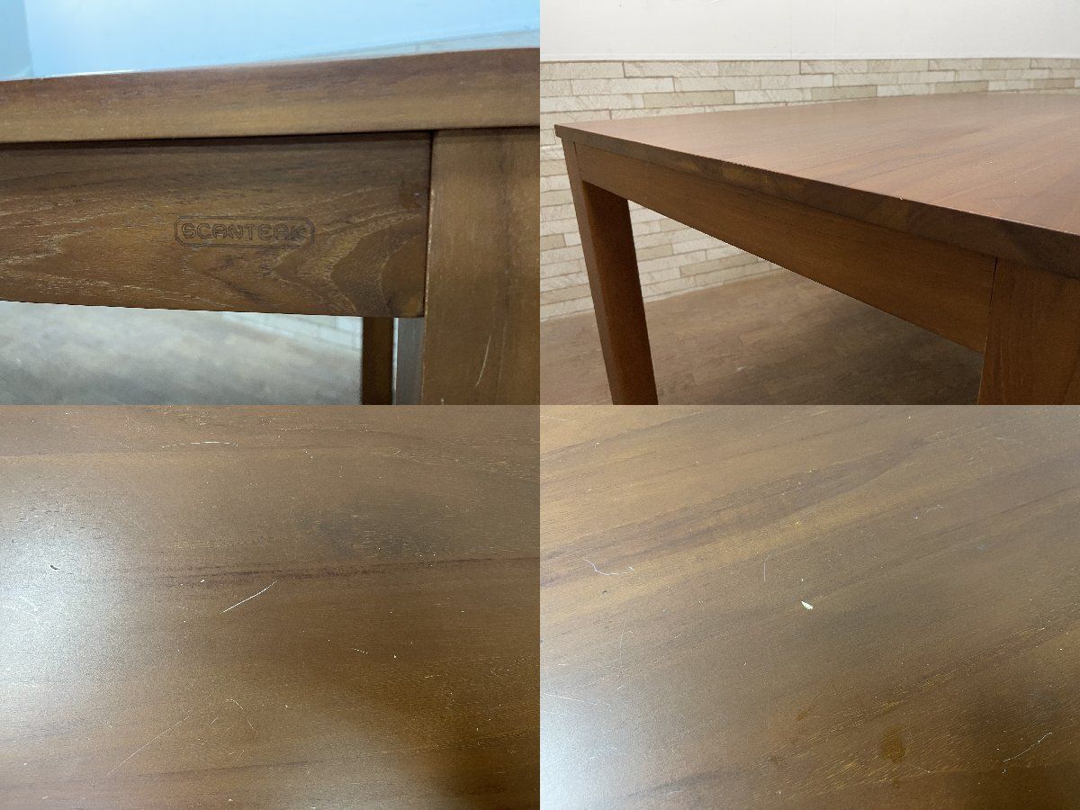SCANTEAK スキャンティーク ダイニングテーブル デスク 食卓机 チーク 