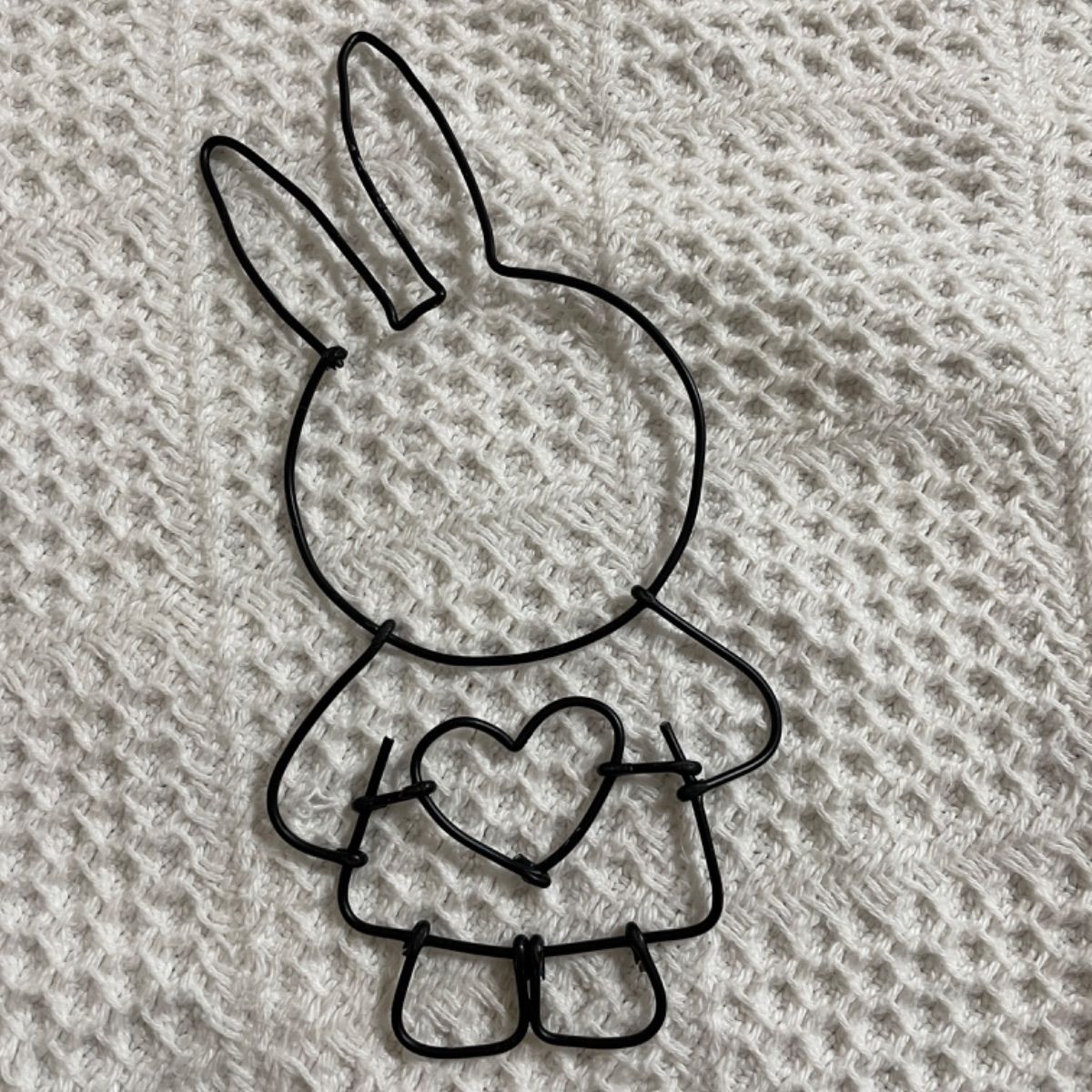 ワイヤーアート ワイヤークラフト インテリア 雑貨 小物 うさぎ