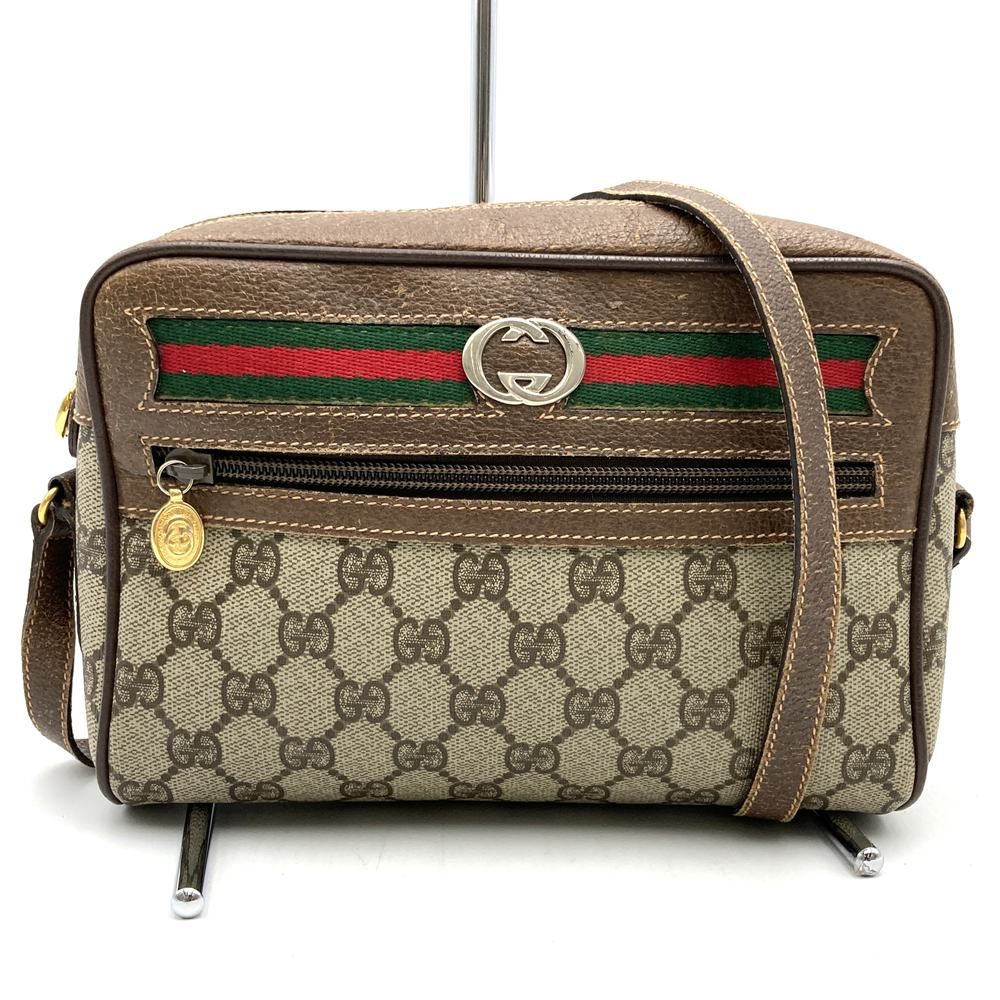 GUCCI オールドグッチ 001 115 ショルダーバッグ シェリーライン GG 