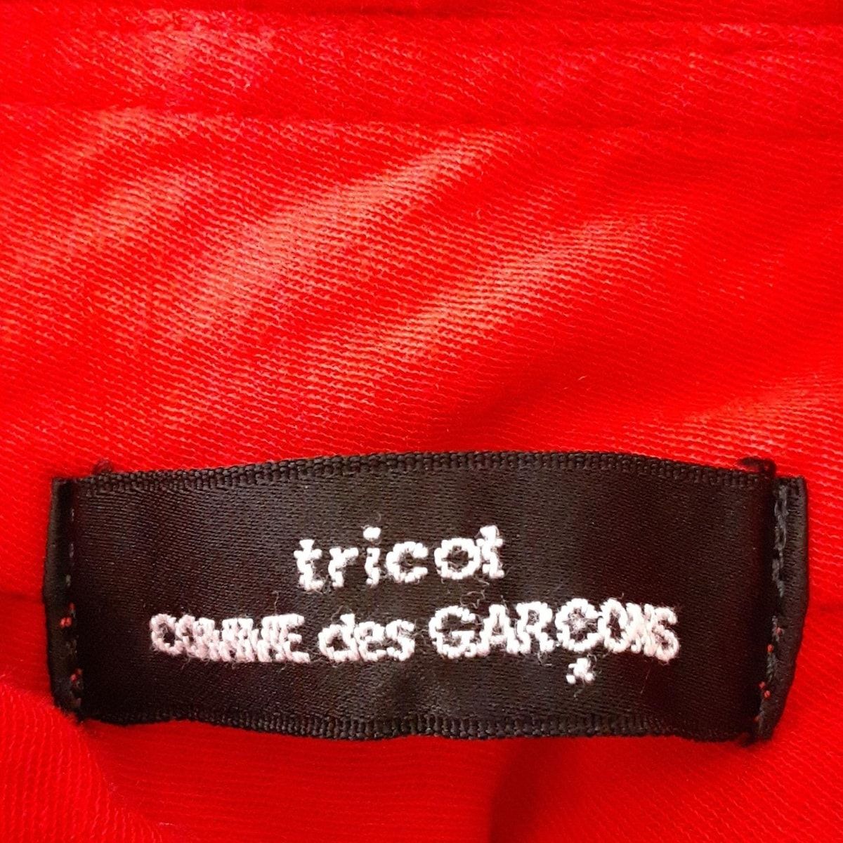  tricot COMMEdesGARCONS トリココムデギャルソン 半袖シャツブラウス レディース - レッド 半袖 シャツ ブラウス