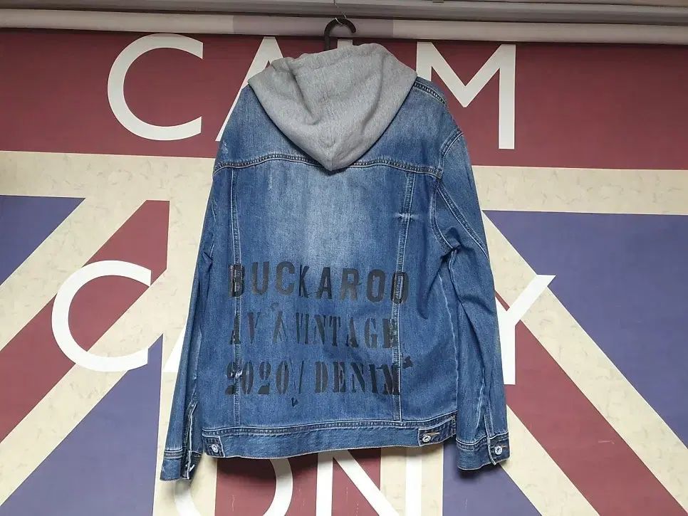 buckaroo フード デニム ブルゾン バックプリント オーバー