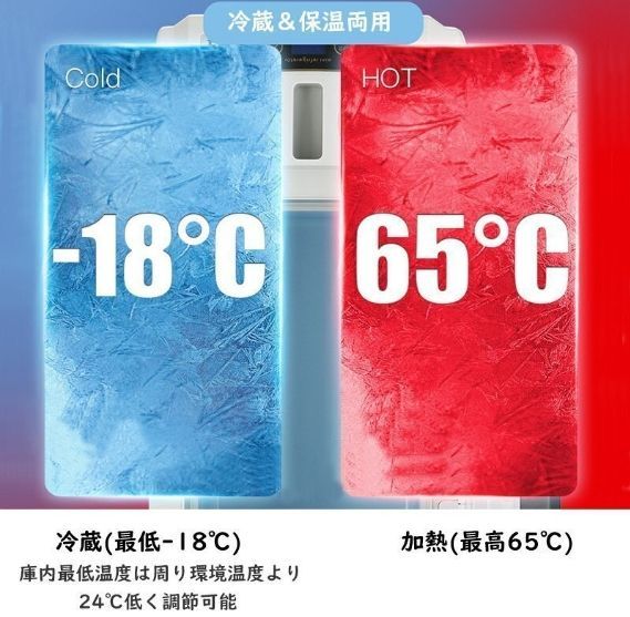 持ち運べる冷温庫