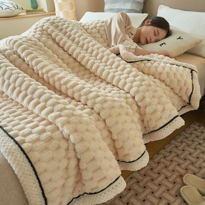 モコモコ様　オーダー品 寝具 毛布 200×230cm チェック柄 もこもこ ブランケット ふわふわ 2枚