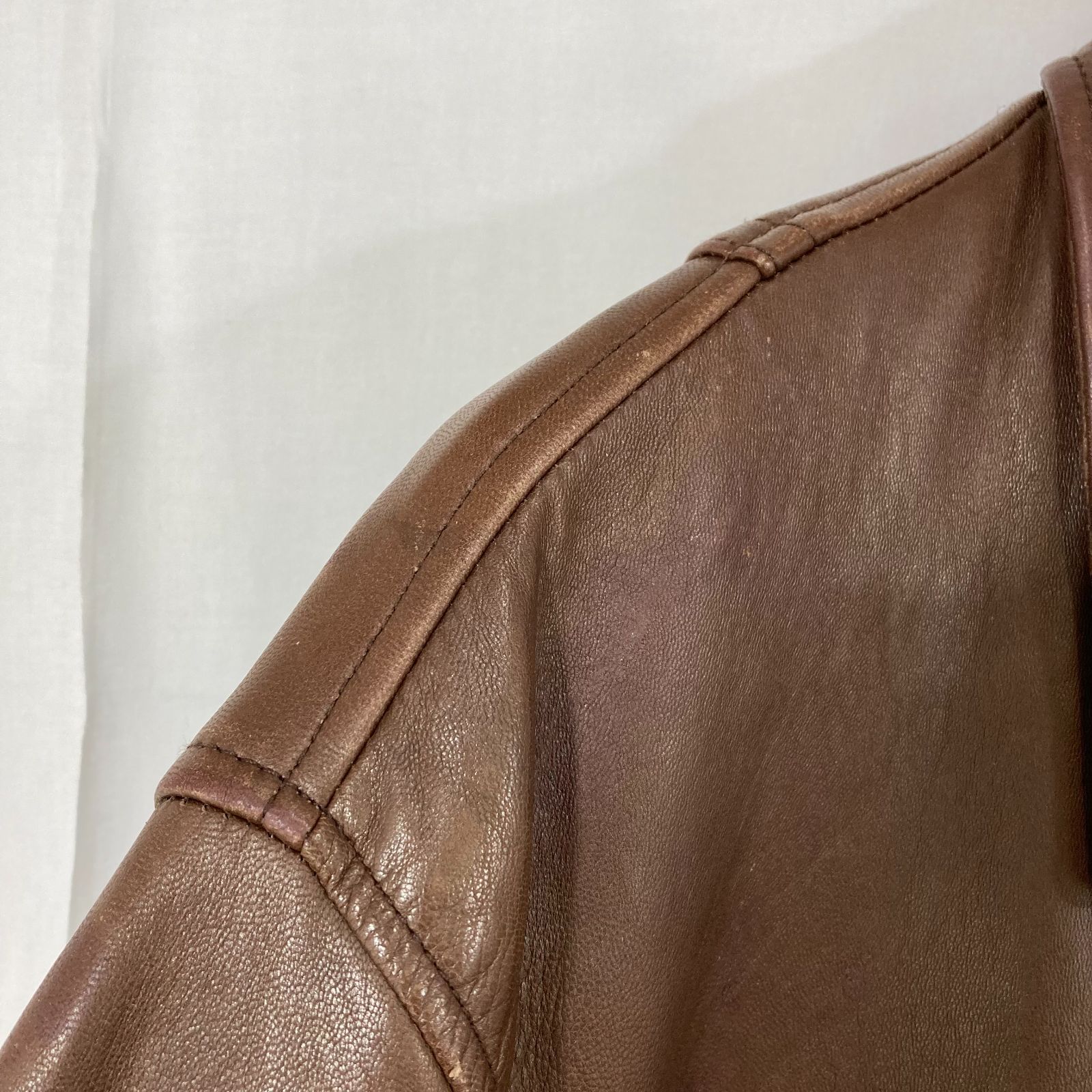 NAUTICA ノーティカ レザージャケット ジップアップ レザーブルゾン