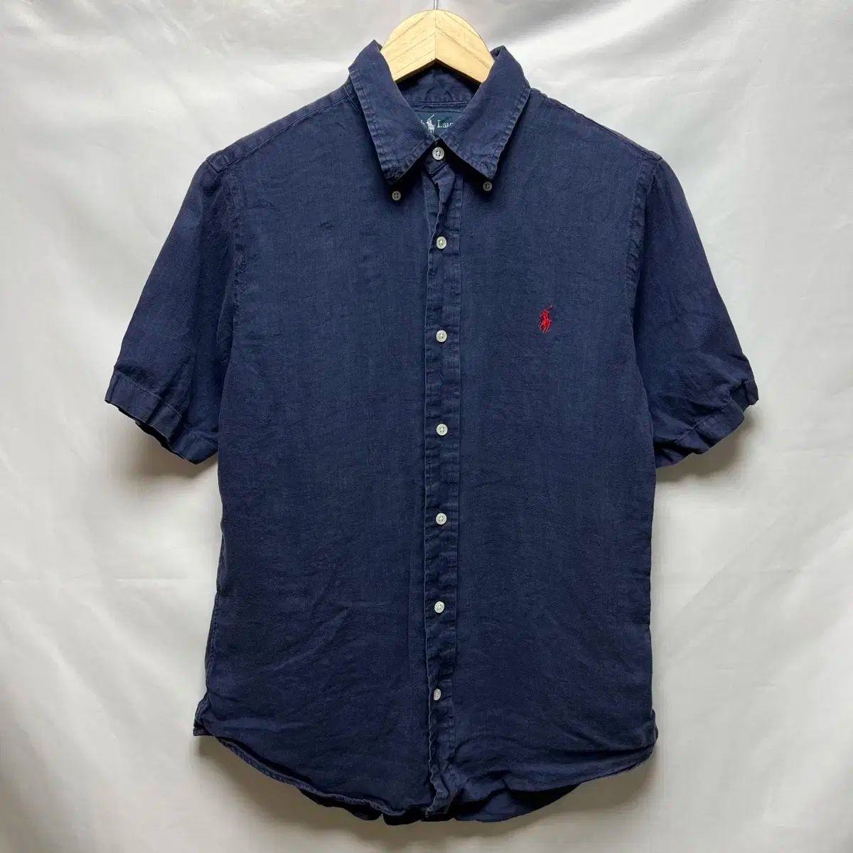 純正品/ M ポロ Ralph Lauren(ラルフローレン) リネン ネイビー